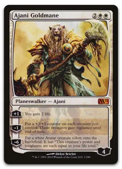 Ajani Goldmane #1 (NM) Magic 2011 M11 Magic MTG - Image 1