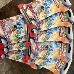 Pokemon Tcg 9 Sleeved Scarlet And Violet Booster Packs All Gyarados Art - Image 2