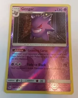 Pokemon Tcg Gengar Crimson Invasion Reverse Holo 38/111 Rare LP - Image 1