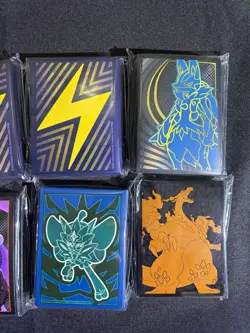 Assorted Pokemon TCG Sleeves Lot Multiple Design - 6 Total - New - Image 1