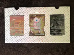 Pokemon 151 UPC Promo Set Mew SVP053, Mew ex 205/165 Mewtwo SVP052 NM + - Image 1