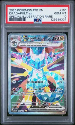 2025 POKEMON PRE EN-PRISMATIC EVOLUTIONS #165 DRAGAPULT EX PSA 10 - Image 1