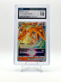 2023 POKEMON CROWN ZENITH CHARIZARD VSTAR 019/159 CGC 10 - Image 1