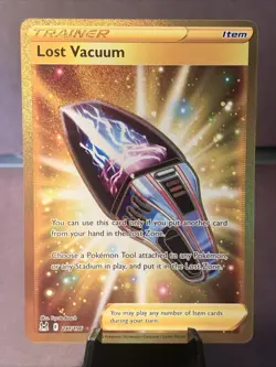 Pokemon TCG Lost Vacuum Secret Rare 217/196 Full Art Holo SWSH11: Lost Origin NM - Image 1