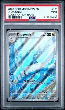 Dragonair 181/165 PSA 9 IR 151 Pokemon ILLUSTRATION RARE HOLO English Foil MINT - Image 1