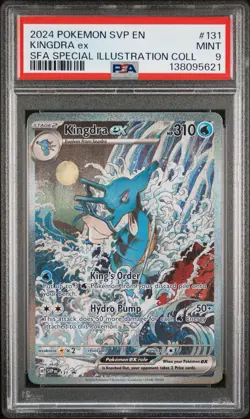 2024 POKEMON SVP EN-SV BLACK STAR PROMO #131 KINGDRA EX PSA 9 - Image 1