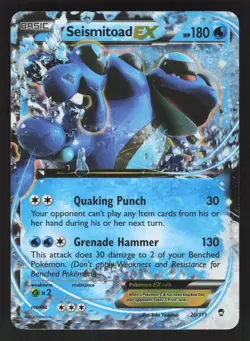 Seismitoad EX 20/111 Pokemon TCG XY - Furious Fists LP - Image 1