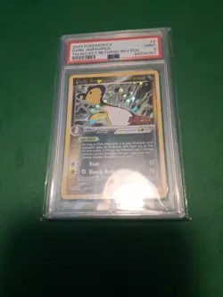 2004 POKEMON EX TEAM ROCKET RETURNS #2/109 DARK AMPHAROS HOLO PSA 9 - Image 1