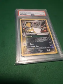 2004 POKEMON EX TEAM ROCKET RETURNS #2/109 DARK AMPHAROS HOLO PSA 9 - Image 4