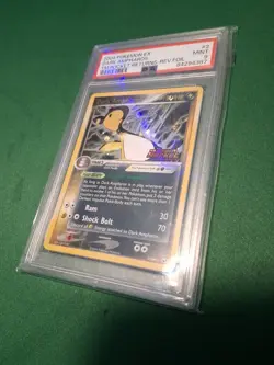 2004 POKEMON EX TEAM ROCKET RETURNS #2/109 DARK AMPHAROS HOLO PSA 9 - Image 5