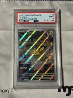 2023 POKEMON MEW EN-151 #173 PIKACHU ILLUSTRATION RARE PSA 9 - Image 3