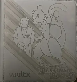 Pokemon TCG Vault X Binder Destined Rivals Laser Engraved The Unlucky Collector - Image 1