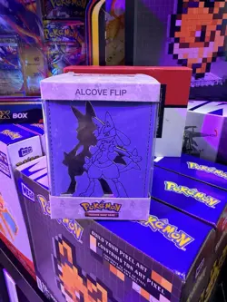 Ultra PRO Elite Series Alcove Flip Deck Box for Pokemon TCG with Lucario Design - Image 1
