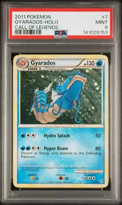2011 Pokemon Call Of Legends Gyarados #7 PSA 9 Holo - Image 1