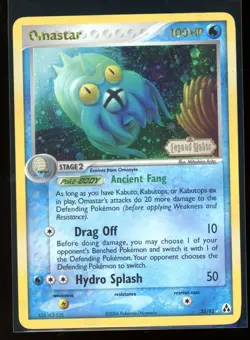 Pokemon TCG Omastar EX Legend Maker 23/92 Reverse Holo Rare SMALL CREASE - Image 1
