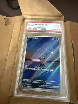 2023 Pokemon Obsidian Flames OBF En Cleffa Illustration Rare #202 PSA 8 NM-MT - Image 1