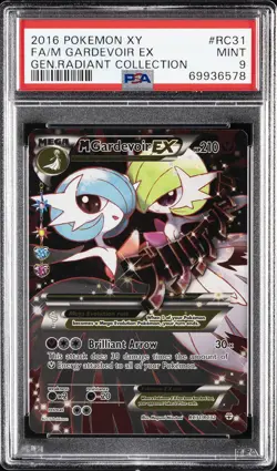 2016 POKEMON XY GENERATIONS RADIANT COLL #RC31 FULL ART/M GARDEVOIR EX PSA 9 - Image 1