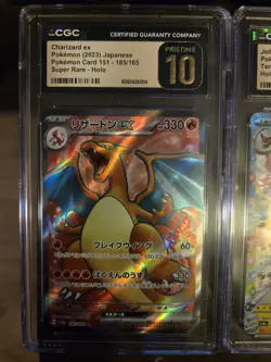 Pokemon 2023 Charizard EX Full Art #185/165 CGC 10 Pristine Japanese Edition - Image 1