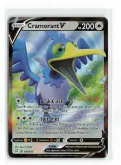 CRAMORANT V 054/072 SHINING FATES POKEMON TCG NM - Image 1