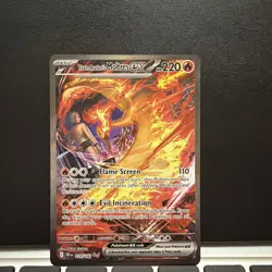 Pokemon TCG Team Rockets Moltres EX 229/182 SIR Destined Rivals Near Mint - Image 1