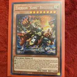 Yu-Gi-Oh Therion King Regulus MP23-EN063 Prismatic Secret Rare NM Condition - Image 1