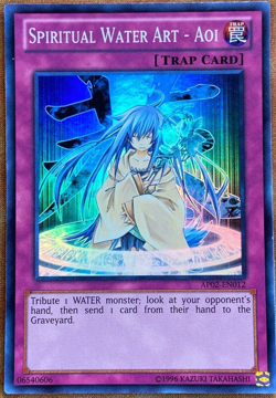 Yu-Gi-Oh! Spiritual Water Art - Aoi AP02-EN012 Super Rare - NM/LP - Image 1