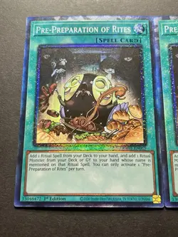 3x Pre-Preparation Of Rites | RA01 | Collectors Rare | NM | 1st Ed | YuGiOh! - Image 4