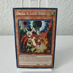 Yu-Gi-Oh! Droll & Lock Bird RA02-EN006 25th Rarity 1st Edition Secret Rare - Image 1