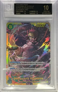 (POP 1) Donquixote Rosinante OP04-119 SEC BGS 10 Black Label - One Piece TCG - Image 1