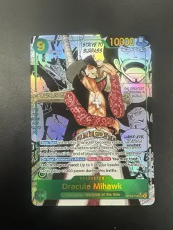 Dracule Mihawk Alt Art Manga Azure Sea's Seven One Piece OP14-119 English - Image 1