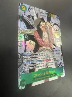 Dracule Mihawk Alt Art Manga Azure Sea's Seven One Piece OP14-119 English - Image 2