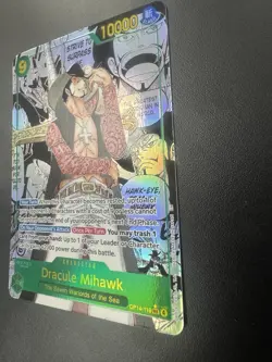 Dracule Mihawk Alt Art Manga Azure Sea's Seven One Piece OP14-119 English - Image 3