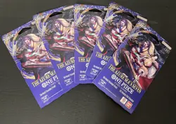 One Piece TCG: The Azure Sea's Seven Sleeved Booster OP-14 English. Lot of 5 NEW - Image 1