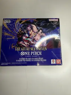 One Piece Azure Sea’s Seven Booster Box English, SEALED IN HAND OP-14 EB04 TCG - Image 1