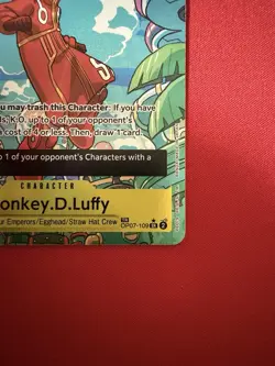 One Piece OP07-109 Treasure Rare Monkey D.Luffy ENG Perfect Condition - Image 5
