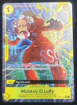 One Piece Starter Deck 29 Egghead Monkey.D.Luffy Full Art ST29-012 C Foil NM - Image 1