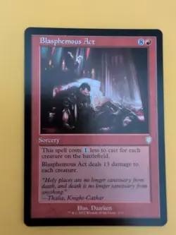 Blasphemous Act. Sorcery The Brothers War Commander. MTG Card. - Image 1