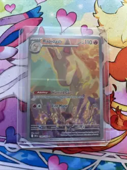 Rapidash 189/182 Illustration Rare IR Holo Sv: Destined Rivals Pokemon TCG Card - Image 1