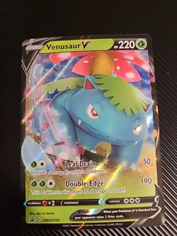 Venusaur V - SWSH100 - Pokemon Promo Sword & Shield Ultra Rare Holo Card NM - Image 1