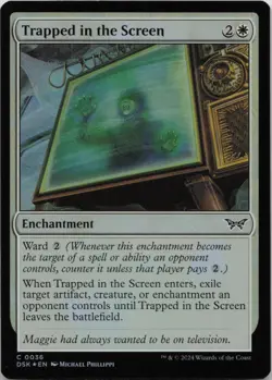 Trapped in the Screen - FOIL - C Duskmourn: House of Horror 36 - MTG - Image 1