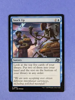 MTG Magic the Gathering: Aetherdrift: Stock Up #0067 Uncommon - NM - Image 1