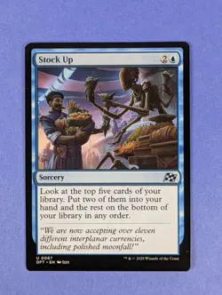 MTG Magic the Gathering: Aetherdrift: Stock Up #0067 Uncommon - NM - Image 1