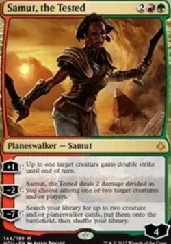 Moderate Play, English MTG Regular Samut, the Tested Hour of Devastation Magic t - Image 1