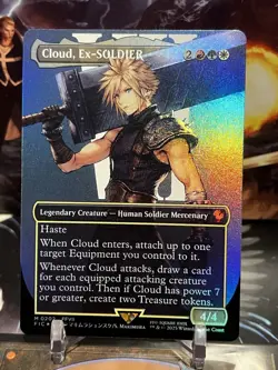MTG | Cloud, Ex-SOLDIER (Borderless) ✨FOIL✨ [FINAL FANTASY] - Image 1