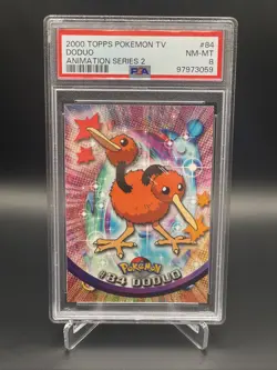 Doduo #84 - 2000 Topps Chrome - Animation Series 2 - NM/MT 8 - PSA - Pokemon - Image 1