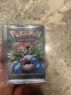 Pokemon TCG Base Set Booster Pack Venusaur Art Sealed English 11 Cards - Image 1
