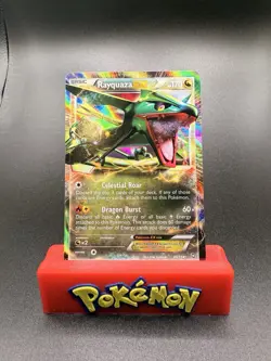 Rayquaza EX - 85/124 - Pokemon Dragons Exalted Black & White Ultra Rare Card NM - Image 1