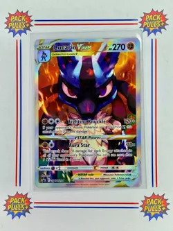 Lucario VStar Black Star Promo SWSH291 Full Art Crown Zenith Pokemon TCG - Image 1