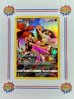 Torkoal Secret Rare Holo Sun & Moon Cosmic Eclipse 237/236 Pokemon TCG NM - Image 1