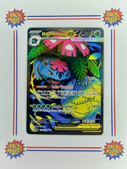 Mega Venusaur ex Ultra Rare Full Art Mega Evolutions 155/132 Pokemon TCG - Image 1